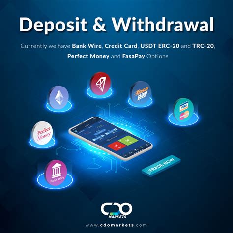 Deposit & Withdrawal Methods .